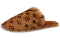 LOUIS VUITTON Suite Wrap-toe Slippers Women's Brown