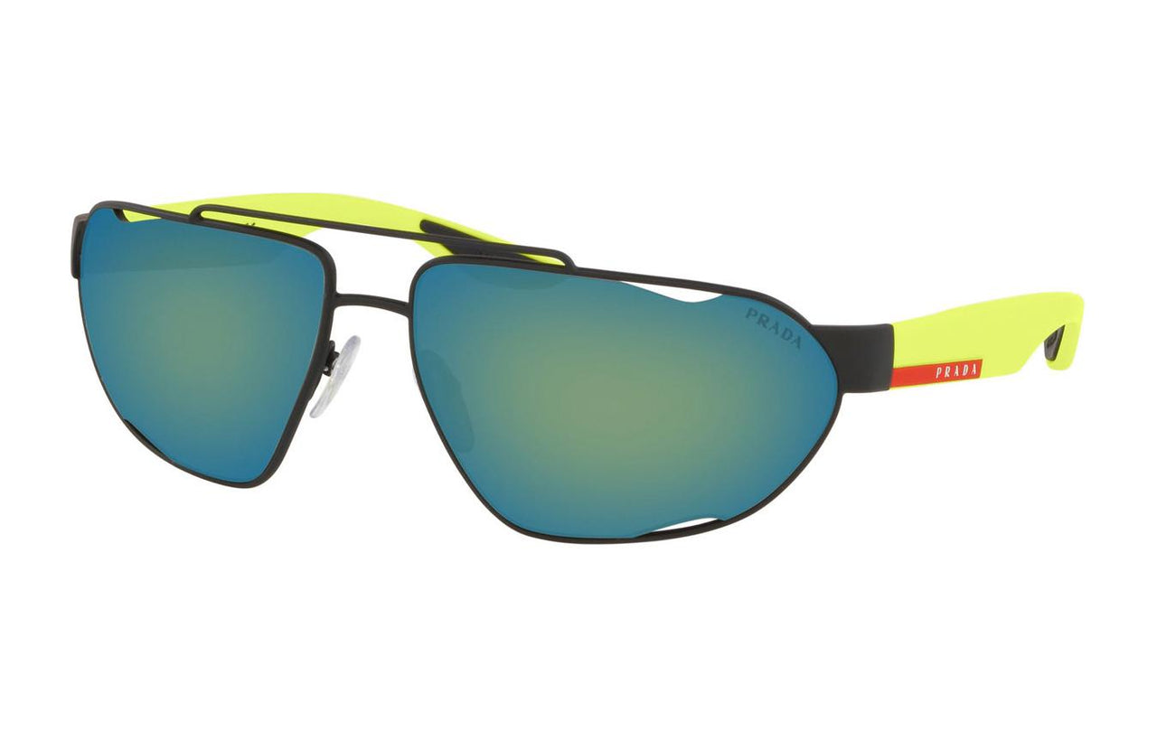 PRADA Acetate Aviator Sunglasses Women's Black