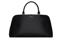 SAINT LAURENT Calfskin One Shoulder Handbag Trumpets Women's Black