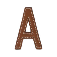 MIU MIU Leather Metal Brooches Women's Brown