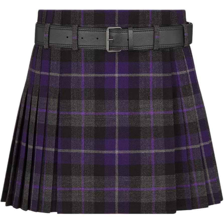 DIOR FW24 Casual Short Skirts Women's Purple