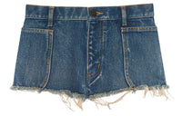 SAINT LAURENT Denim Shorts Women's Blue
