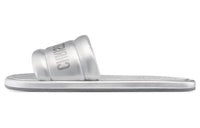 DIOR Every D Slide Slippers Women's Silver