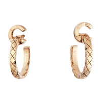 CHANEL 18k Earrings Unisex Gold