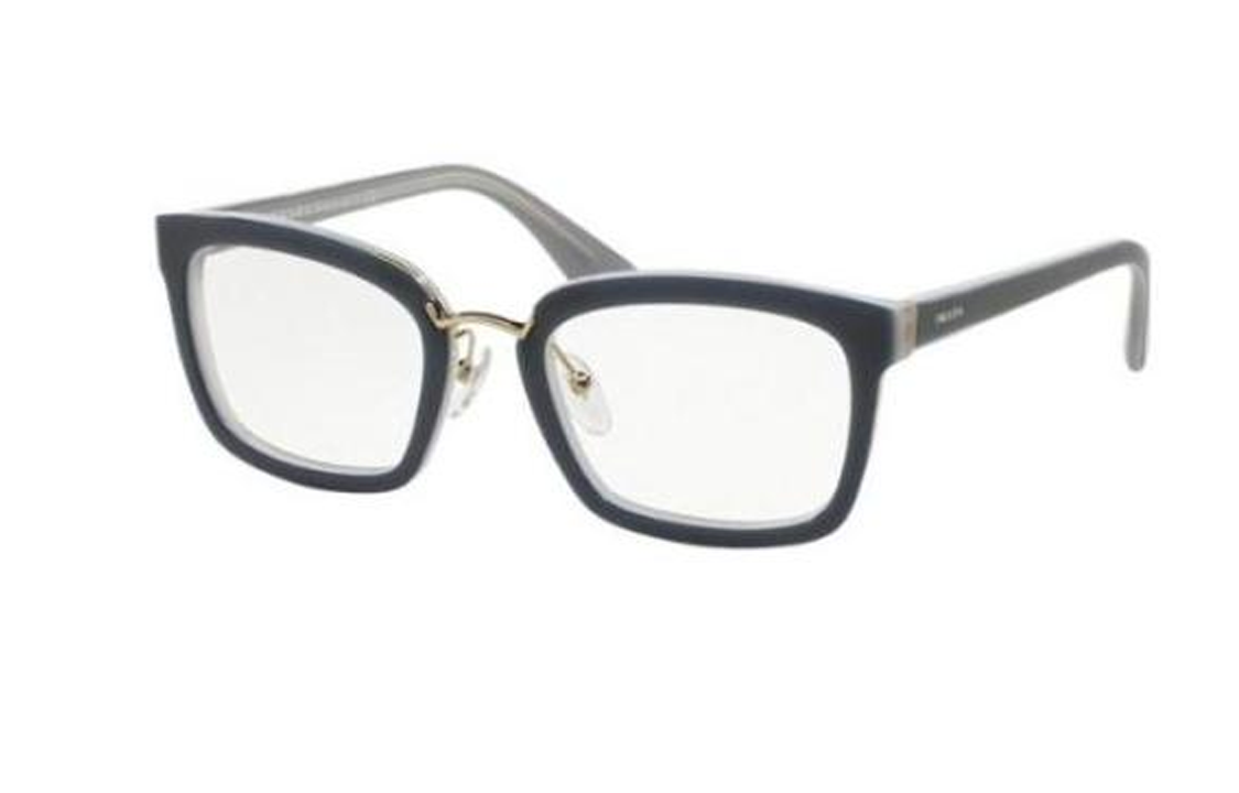 PRADA - Rectangular Eyeglass Frames Women's Black