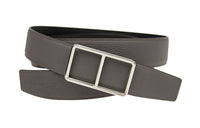 HERMES Leather Belts Unisex Gray