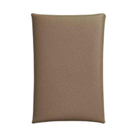 HERMES Calvi Evercolor Calfskin Card Holder Women's 8Q BEIGE MARFA Mi