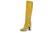 LOUIS VUITTON Donna Knee-High Boots 9.5cm Women's Gold