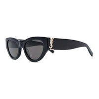 SAINT LAURENT Acetate Cat Eye Sunglasses Women's Black