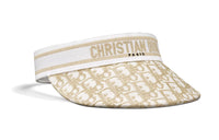 DIOR Cotton, Metal, Polyester, Polypropylene Sun Protection Hats Women's White/Gold