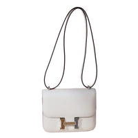 HERMES Constance Epsom Calfskin Shoulder Bag, Crossbody Bag Women's