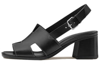 HERMES Elbe Strap Sandals Women's Black