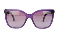 CHANEL - Irregular Shape Sunglasses Women's Purple