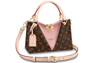 LOUIS VUITTON Canvas Cow Leather Handbag Handbag Women's Cherry Blossom Pink