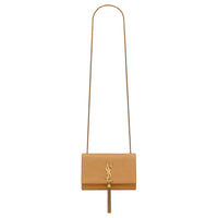 SAINT LAURENT KATE Lizard Skin Crossbody Bag Shoulder Bag Small Size Women's Brown