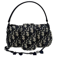 DIOR Jacquard Canvas Handbag Shoulder Bag Kids' Beige & Blue