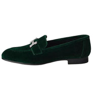 HERMES Paris Loafers Women's Green