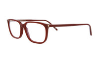 SAINT LAURENT Acetate Irregular Shape Eyeglass Frames Men's Red