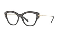 MIU MIU Acetate Irregular Shape Eyeglass Frames Women's Black