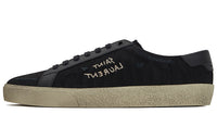 SAINT LAURENT Low Top Stylish Skateboarding Shoes Women's Black Vintage Version