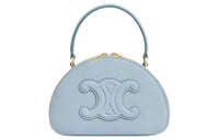 CELINE Calfskin Crescent Bag Shoulder Bag Crossbody Bag Handbag Mini Women's Light Blue