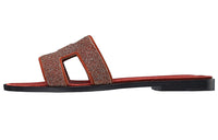 HERMES Oran Odor Resistant Slide Slippers Women's Red