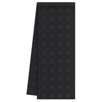 DIOR Cashmere Knit Scarves Men's Black