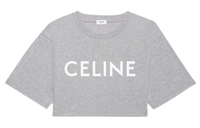 CELINE Crop Tops Women's Gray