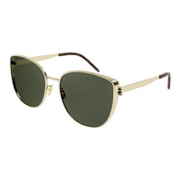 SAINT LAURENT Oval Sunglasses Women's Gold