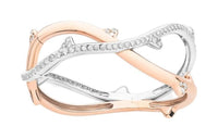 DIOR 18K White Gold 18K Rose Gold Diamond Bangles Women's Gold