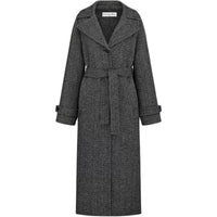 DIOR Coat With Belt Coat Women's Gray