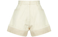 PRADA SS23 Denim Shorts Women's Beige Yellow