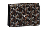 GOYARD MALESHERBES Canvas With Leather Card Holder Unisex Black