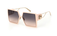 DIOR Plate And Metal Irregular Shape Sunglasses Women's Pink