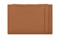 SAINT LAURENT GABY Lambskin Card Holder Women's Ginger Brown