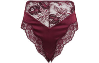 SAINT LAURENT High-Waist Lace-Detailed Briefs