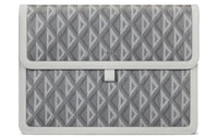 DIOR Hit The Road Canvas With Smooth Cow Leather Clutch Men's Dio Gray