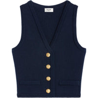 CELINE Vests Women's Dark Blue