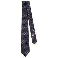 DIOR Silk Ties Women's Dark Blue