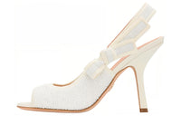 DIOR J'Adior Slim Heel High Heels 10cm Women's White