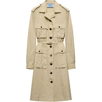PRADA Gabardine Midi Dress