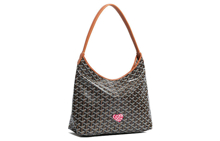 GOYARD Bohème Hobo Canvas With Leather Canvas Bag, Hobo Bag, Shoulder Bag Shoulder Bag Women's