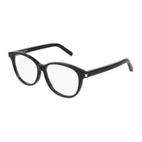 SAINT LAURENT Acetate Oval Eyeglass Frames Unisex Black