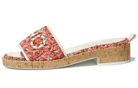 CHANEL Slide Slippers Women's Coral