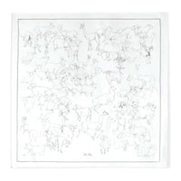 Loro Piana Mulberry Silk Scarves Women's White's