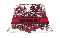 DIOR Cotton Polypropylene Fiber Bucket Hats Women's White