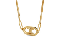 CELINE Brass Necklaces Women's Gold