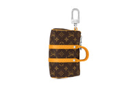 LOUIS VUITTON Monogram Coated Canvas With Leather Trim Keychain Bag Accessory Men's Yellow