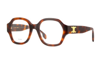 CELINE Acetate Irregular Shape Eyeglass Frames Men's Brown