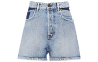 MIU MIU SS21 Denim Shorts Women's Blue